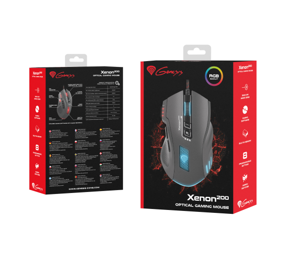 Genesis Xenon 200 RGB czarna - 1077372 - zdjęcie 4